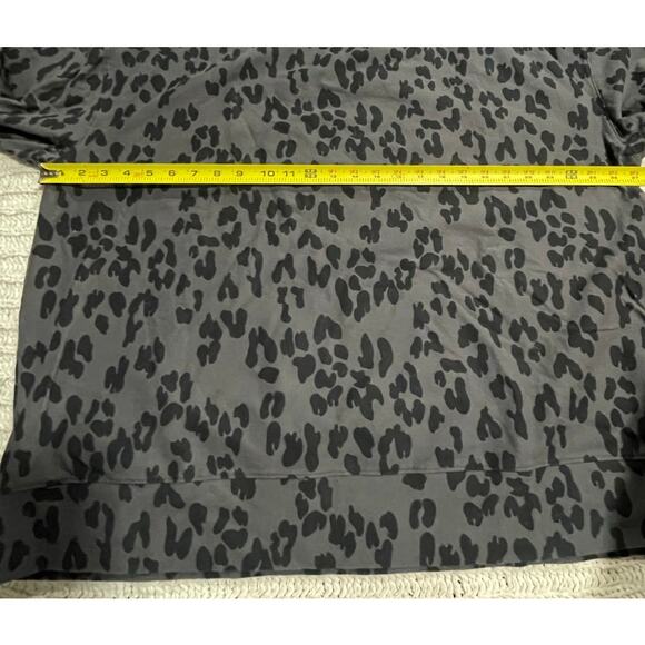 The Limited Sweatshirt Crewneck Animal Print Cheetah Plus Size 3X Gray Black - Picture 3 of 7